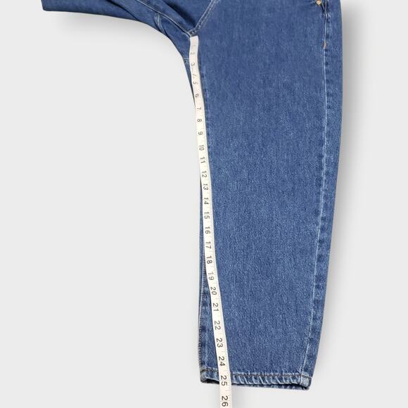 Zara Womens Paperbag Barrel Leg Jeans Floral Daisy Embroidered Sz 2 Boho Modern - Picture 12 of 14